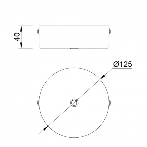 9355 Основание потолочное 1L MODULAR LIGHT FLORONES